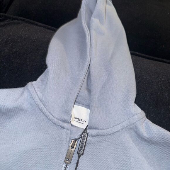 Brand new with tag Burberry Baby Check Trim Zip Up Hoodie unisex size 18 months - Picture 7 of 11